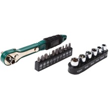 Набор головок и бит Rexant с ключом-трещоткой, 17 предметов (12-6070) Набор головок и бит Rexant с ключом-трещоткой, 17 предметов (12-6070)