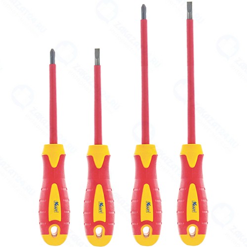 Набор отверток Kraft диэлектрик, 4 в 1 (KT 700494)