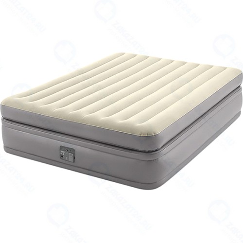 Надувная кровать Intex Prime Comfort Elevated, со встроенным насосом, 152x203x51 см (64164)