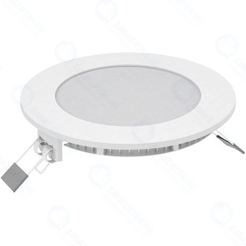 Светодиодный встраиваемый светильник Gauss ультратонкий круглый, IP20, 6W, 120mm, 6500K, 460lm (939111306)