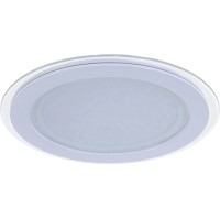 Светодиодный встраиваемый светильник Gauss круглый с декоративным стеклом, 18W 4000K (947111218)