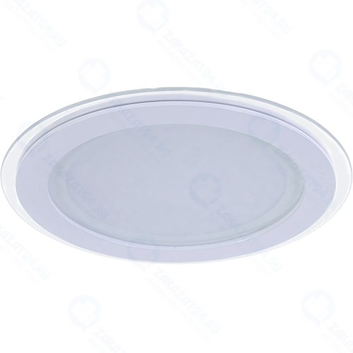 Светодиодный встраиваемый светильник Gauss круглый с декоративным стеклом, 18W 4000K (947111218)