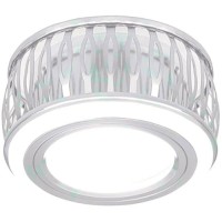 Светодиодный встраиваемый светильник Gauss Backlight, круглый, белый/белый, Gu5.3, 3W, 3000K (BL094)