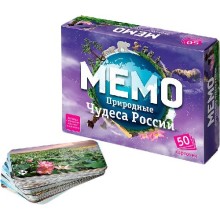 Настольная игра Нескучные игры Мемо: Природные чудеса России (4683582529525)