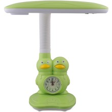 Детский ночник Старт с часами, зеленый (СТ66)
