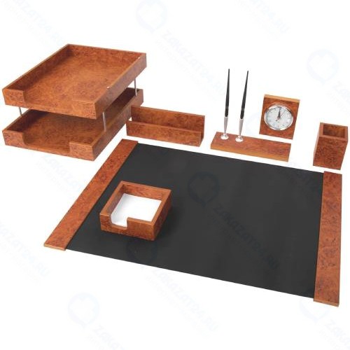 Набор настольный BESTAR Phoenix, из дерева, 7 предметов, янтарный (237212)