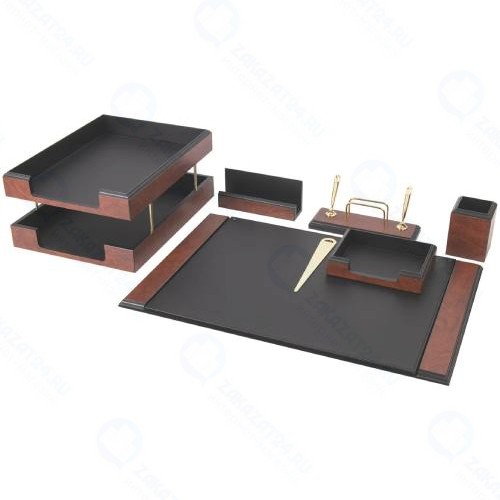 Набор настольный BESTAR Onyx, из дерева, 7 предметов, палисандр (237213)