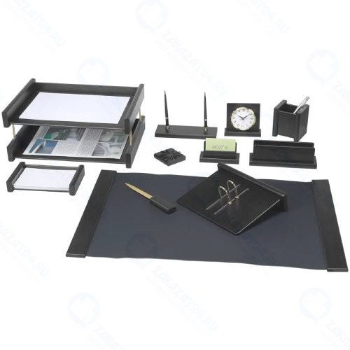 Набор настольный BESTAR Platon, из дерева, 11 предметов, черное дерево (237214)