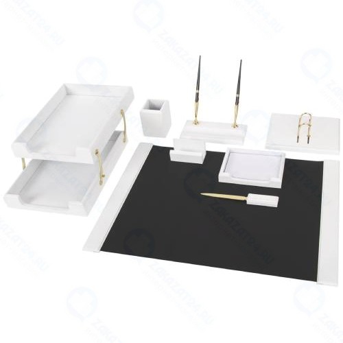 Набор настольный BESTAR Titan, из дерева, 8 предметов, белое дерево (237218)