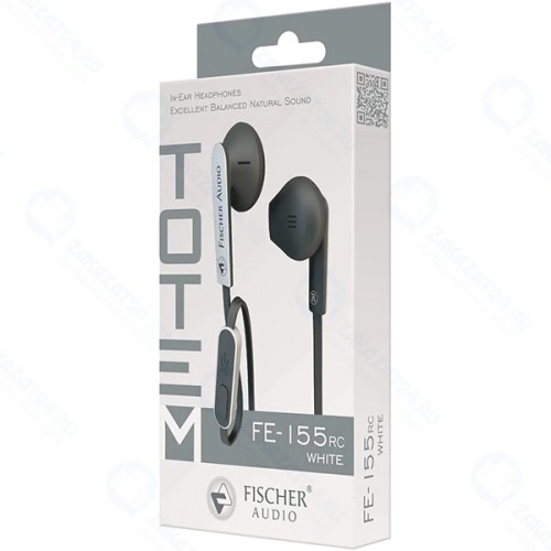 Наушники с микрофоном FISCHER-AUDIO FE-155 RC Black/White (51048)
