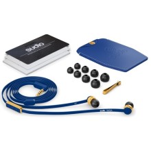 Наушники с микрофоном Sudio Vasa для iOS, Blue/Gold (8032)