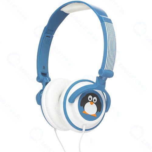 Наушники Kitsound My Doodles Penguin Blue (DDPENHP)