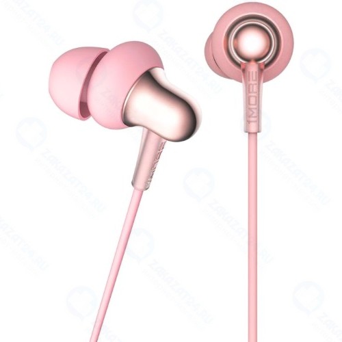 Наушники с микрофоном 1MORE Stylish Dual Pink (E1025)