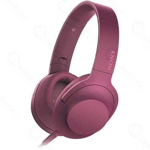 Наушники с микрофоном Sony MDR-100AAP h.ear on, Pink