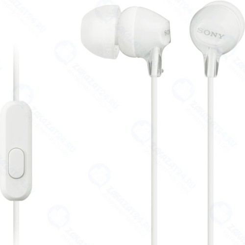 Наушники с микрофоном Sony MDR-EX15AP White