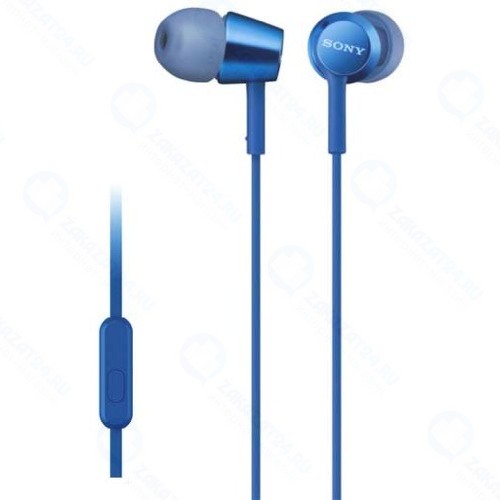 Наушники с микрофоном Sony MDR-EX155AP Blue (MDREX155APLIQ)