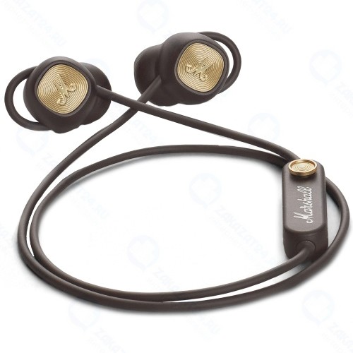 Беспроводные наушники с микрофоном Marshall Minor II Bluetooth Brown