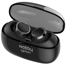 Беспроводные наушники с микрофоном Nobby Expert T-110 Black/Silver (NBE-BH-50-02)