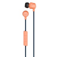 Наушники с микрофоном Skullcandy Jib W/Mic 1, черные/коралловые (S2DUY-L674)