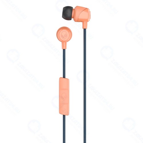Наушники с микрофоном Skullcandy Jib W/Mic 1, черные/коралловые (S2DUY-L674)