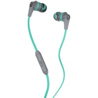 Наушники с микрофоном Skullcandy Ink’d 2.0 Gray/Mint (S2IKJY-528)