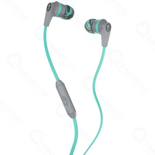 Наушники с микрофоном Skullcandy Ink’d 2.0 Gray/Mint (S2IKJY-528)