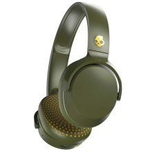 Беспроводные наушники с микрофоном Skullcandy Riff, желтые/оливковые (S5PXW-M687)