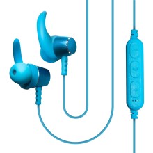 Беспроводные наушники с микрофоном QUB STN-180 Blue