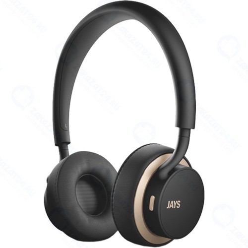 Беспроводные наушники с микрофоном Jays U-Jays Wireless Black/Gold (T00182)