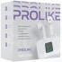 Беспроводные наушники с микрофоном Prolike с LED дисплеем, белые (TWS55D)
