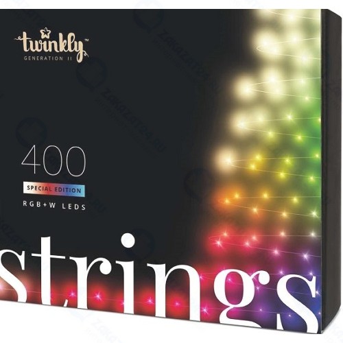 Умная гирлянда TWINKLY Strings 400 RGB+W LEDs (TWS400SPP-BEU)