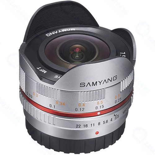 Объектив Samyang 7.5mm f/3.5 AS IF UMC Fish-eye micro 4/3 Silver