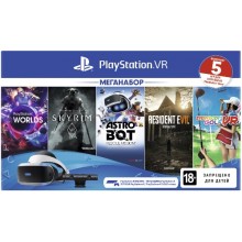 Шлем виртуальной реальности PlayStation VR + Words VR + The Elder Scrolls V Skyrim VR + Astrobot Rescue Mission VR + Resident Evil: Biohazard VR + Everybody’s Golf VR (CUH-ZVR2)