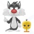 Футболка Funko POP and Tee: Looney Tunes: Sylvester&Tweety S (46989)
