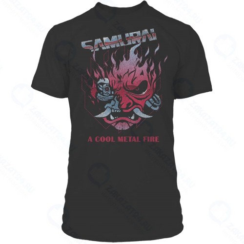 Футболка CYBERPUNK-2077 Chrome Samurai Premium Black XL (86347)