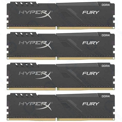 Оперативная память Kingston HyperX Fury 64GB Black (HX432C16FB4K4/64)