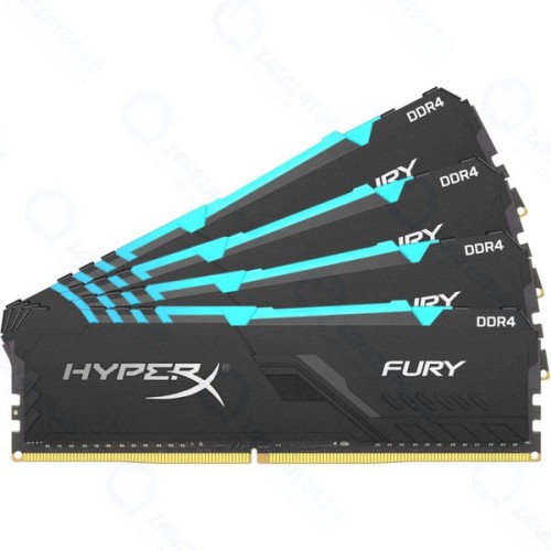 Оперативная память Kingston HyperX Fury RGB 64GB (HX436C18FB4AK4/64)