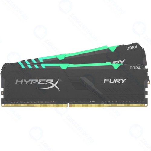 Оперативная память Kingston HyperX Fury RGB 16GB (HX437C19FB3AK2/16)
