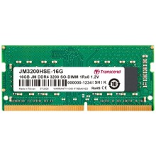 Оперативная память Transcend 16GB DDR4 SO-DIMM (JM3200HSE-16G) Оперативная память Transcend 16GB DDR4 SO-DIMM (JM3200HSE-16G)