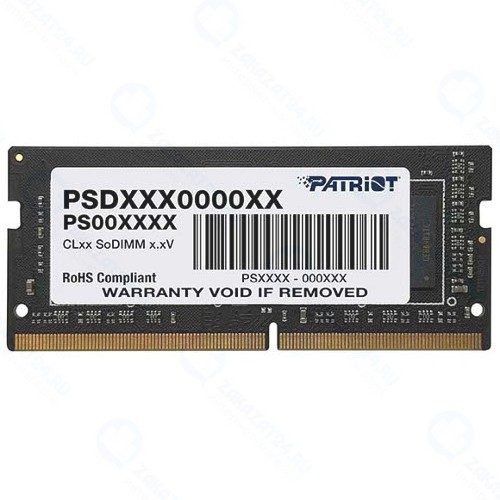 Оперативная память Patriot Signature DDR4 2400Mhz 16GB (PSD416G240081S)