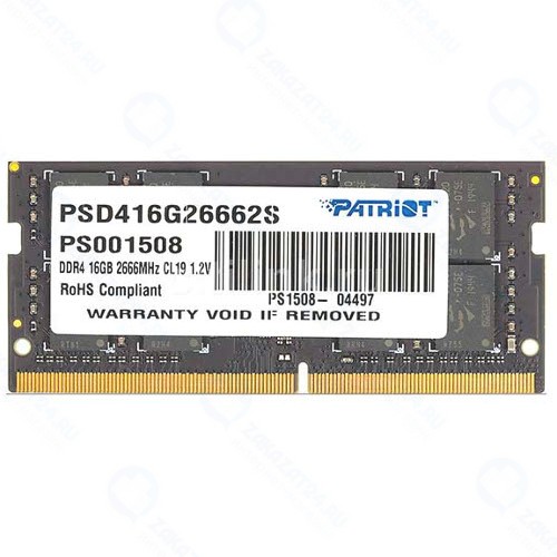 Оперативная память Patriot Signature DDR4 2666Mhz 16GB (PSD416G26662S)