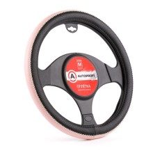 Оплетка для руля AutoProfi экокожа, размер М 1/20 Black/Pink (AP-1931 BK/PINK M)