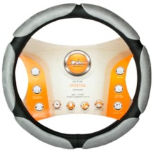 Оплетка рулевого колеса Airline спонжевая, серая, 40 см/L (AWC-SS-08L) Оплетка рулевого колеса Airline спонжевая, серая, 40 см/L (AWC-SS-08L)