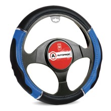 Оплетка для руля AutoProfi с гелевым наполнителем, экокожа, размер М 1/10 Black/Blue (GL-1020 BK/BL M)