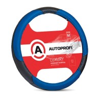 Оплетка рулевого колеса AutoProfi AP-1010 Black/Blue (M)