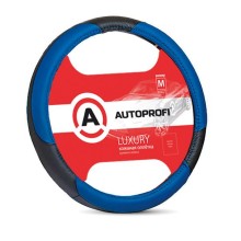 Оплетка рулевого колеса AutoProfi AP-1010 Black/Blue (M)