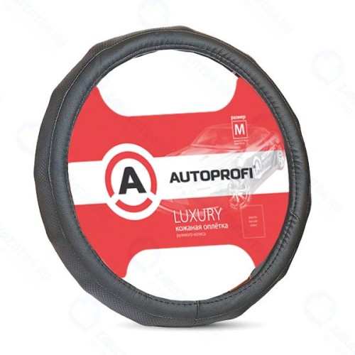 Оплетка рулевого колеса AutoProfi AP-1050 Black (M)