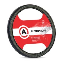 Оплетка рулевого колеса AutoProfi AP-130 Black (M)