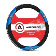 Оплетка рулевого колеса AutoProfi AP-150 Black/Blue (M)