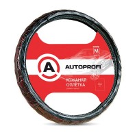 Оплетка рулевого колеса AutoProfi AP-156 Black (M)